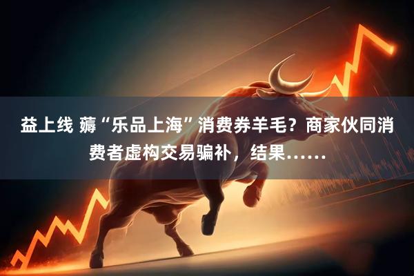 益上线 薅“乐品上海”消费券羊毛？商家伙同消费者虚构交易骗补，结果……