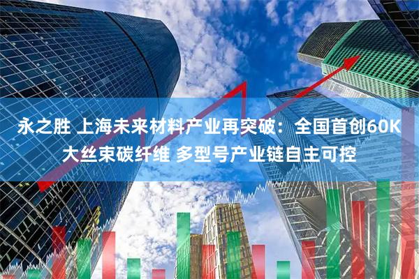 永之胜 上海未来材料产业再突破：全国首创60K大丝束碳纤维 多型号产业链自主可控