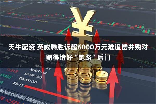 天牛配资 英威腾胜诉超6000万元难追偿并购对赌得堵好“跑路”后门